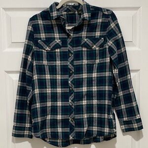 Eddie Bauer Women’s Plaid Button-Up flannel Shirt